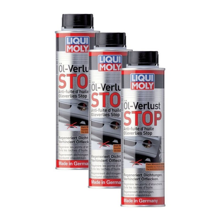 Опаковка от 3 Liqui Moly добавка за спиране на течове на масло 8375 300 мл