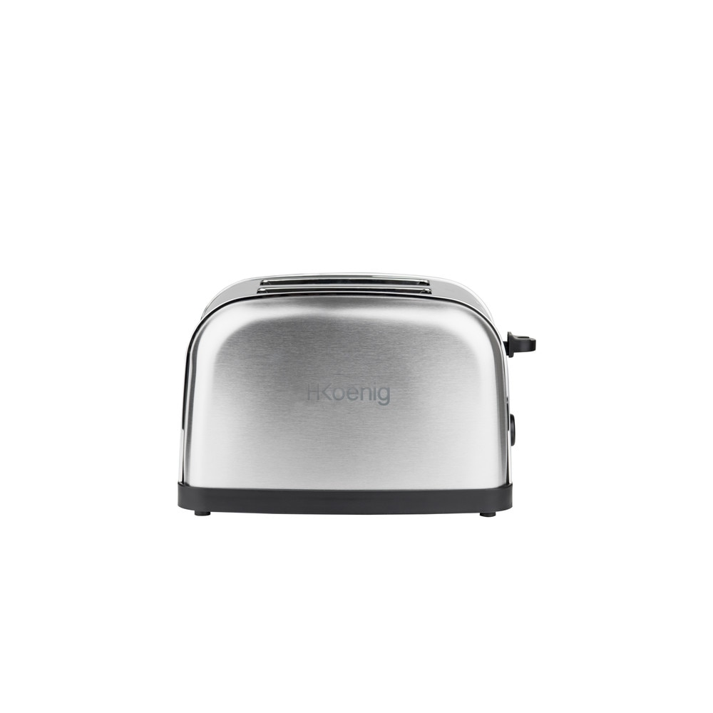 Prajitor de paine/Toaster H.Koenig, TOS7, 850W, functie decongelare si reincalzire, tava pentru firimituri, inox