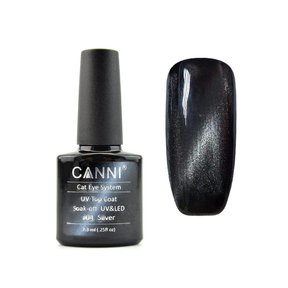Top Coat Cat Eyes 04, Canni, Argintiu, 7.3ml eMAG.ro