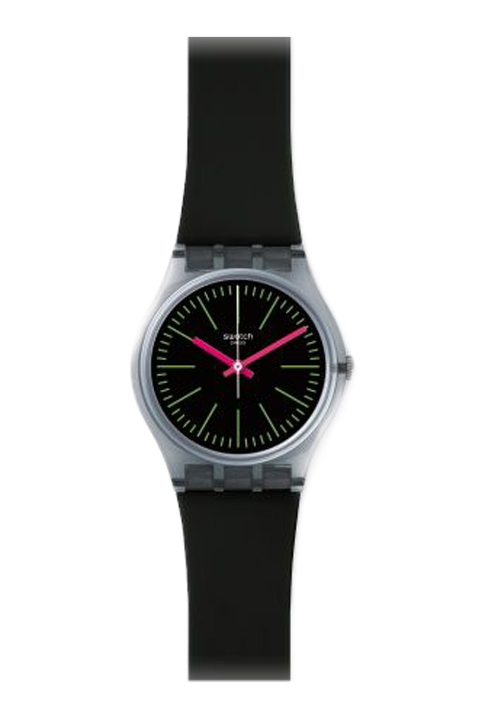 Swatch, Часовник със силиконова каишка, Черен - eMAG.bg