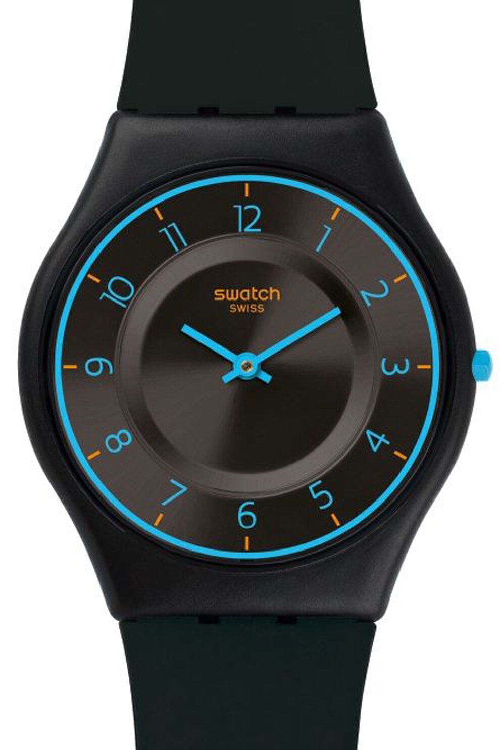 Swatch, Часовник със силиконова каишка, Черен - eMAG.bg