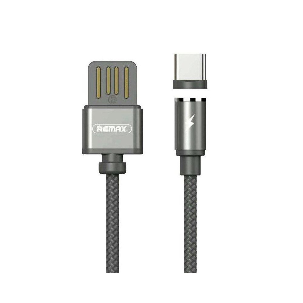 Cablu de incarcare Magnetic Remax Gravity, cu conector USB Tip C, 1m, Gri