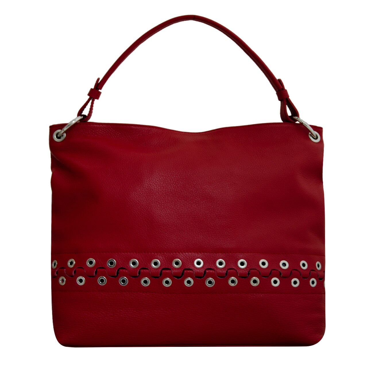 Geanta de dama din piele naturala, Timea rosu