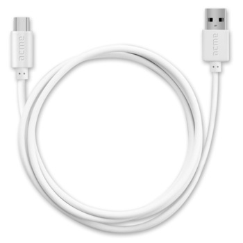 Cablu de date Acme CB1042W, USB Type-C, 2 M, Alb Cablu de date Acme CB1042W, USB Type-C, 2 M, Alb