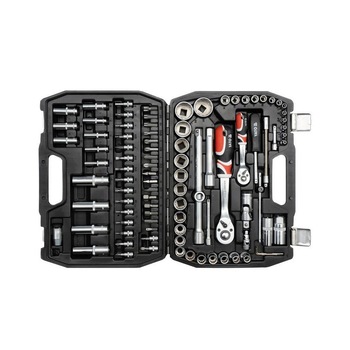 Trusa chei tubulare si biti, Yato YT-12682, Cr-V, 94 buc Trusa chei tubulare si biti, Yato YT-12682, Cr-V, 94 buc