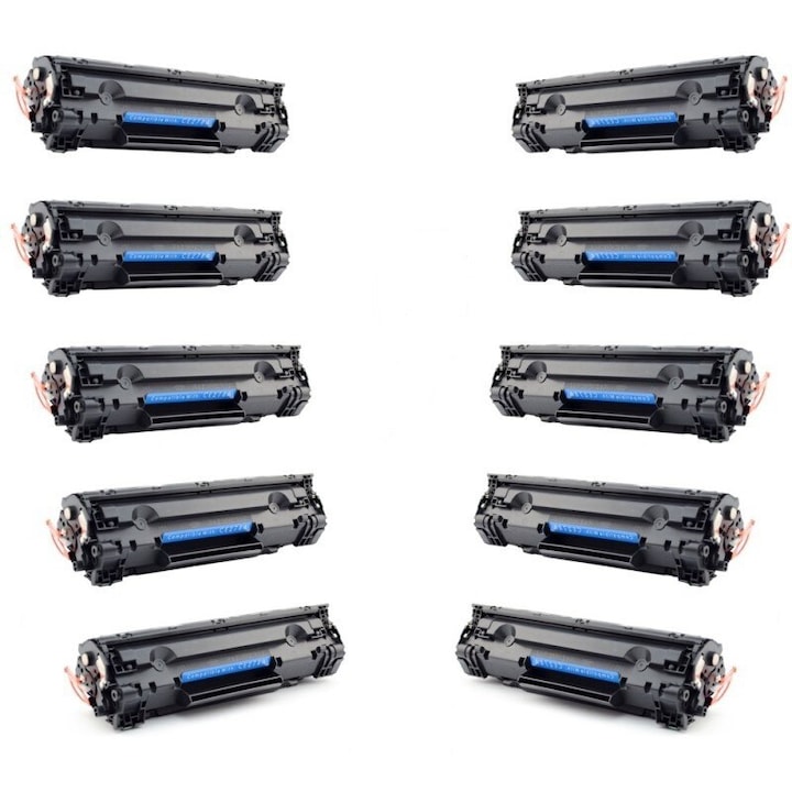 10 db kompatibilis CF283A fekete toner készlet a HP számára