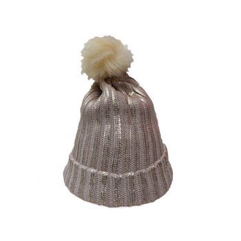 Caciula moderna din material tricotat, D&J Exclusive, Bej, Universal Caciula moderna din material tricotat, D&J Exclusive, Bej, Universal