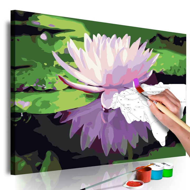 Számfestő készlet Artgeist Water Lily, 60 x 40cm