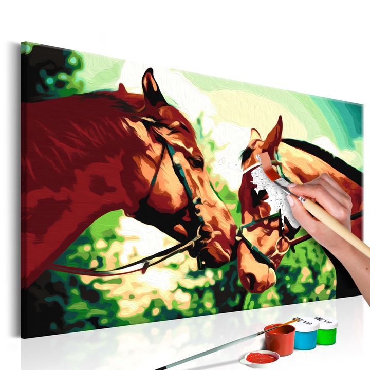 Számfestő készlet Artgeist Two Horses , 60 x 40cm