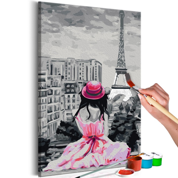 Számfestő készlet Artgeist Paris - Eiffel Tower View, 40 x 60cm