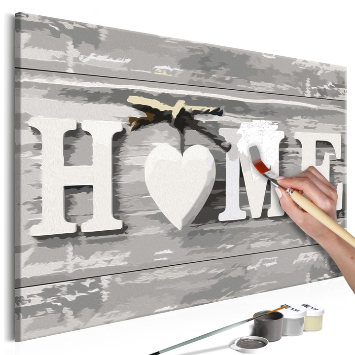 Számfestő készlet Artgeist Home, Letters, 60 x 40cm