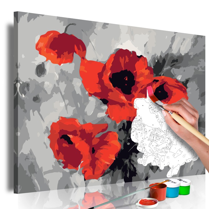 Számfestő készlet Artgeist Bouquet of Poppies, 60 x 40cm