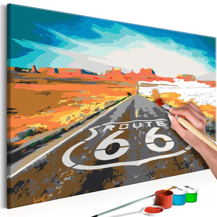 Számfestő készlet Artgeist Route 66 , 60 x 40cm