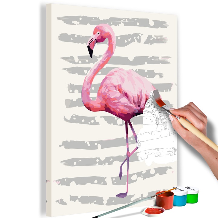 Számfestő készlet Artgeist Beautiful Flamingo, 40 x 60cm