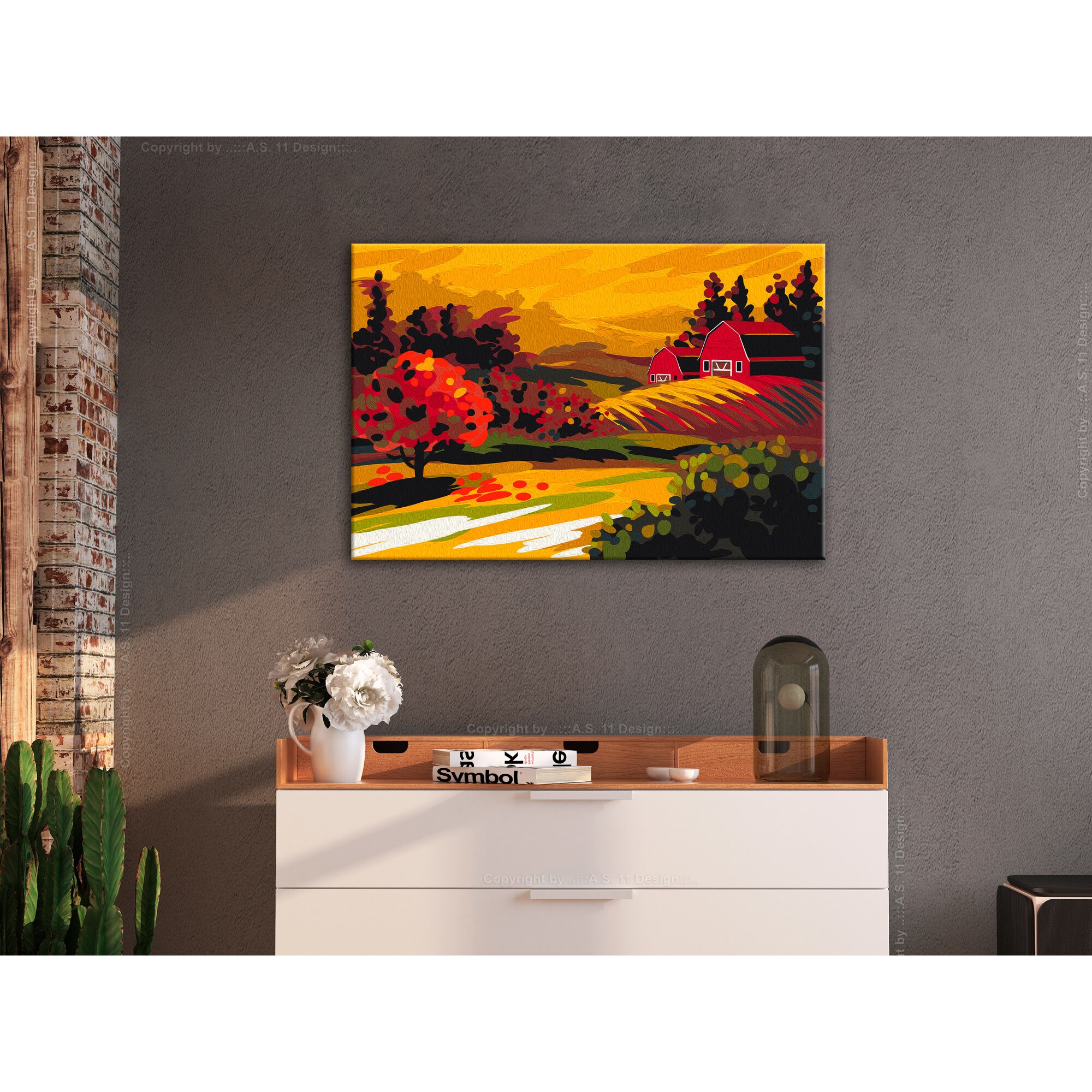 Kifestő - Őszi tájkép - 60x40 cm - eMAG.hu