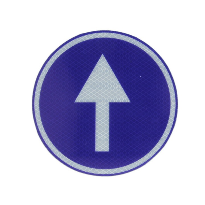 Eticheta avertizare/informare reflectorizanta, diametru 20 cm Cargoparts