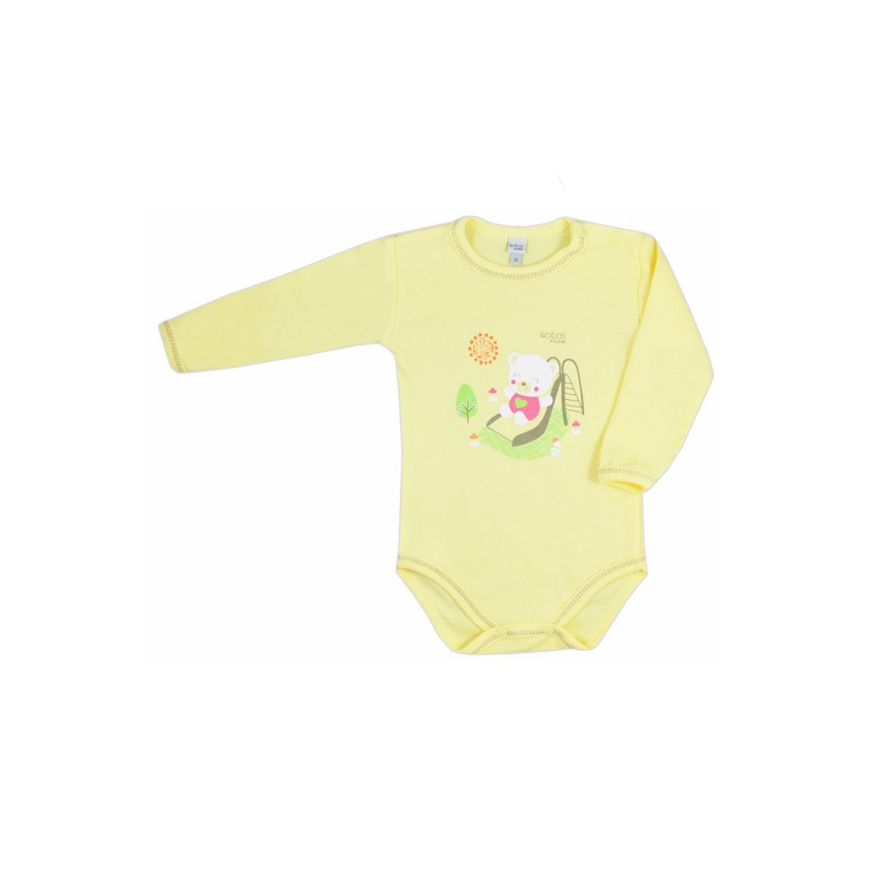 Body cu maneca lunga pentru fete Koala Zabaw 3625-GA, Galben