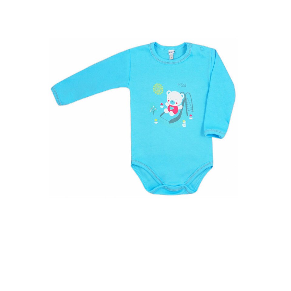 Body cu maneca lunga pentru baieti Koala Zabaw 3625-T, Turcoaz