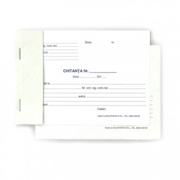 Chitantier autocopiativ A6 2exemplare Chitantier autocopiativ A6 2exemplare