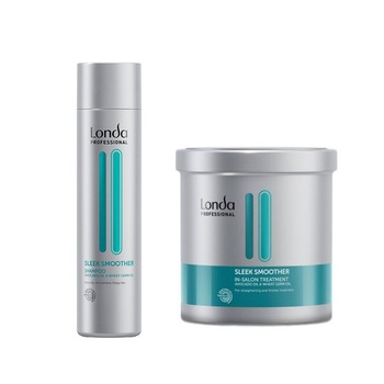 Set pentru netezire Londa Professional Sleek Smoother: 250 ml, Sampon + 750 ml, Tratament Set pentru netezire Londa Professional Sleek Smoother: 250 ml, Sampon + 750 ml, Tratament