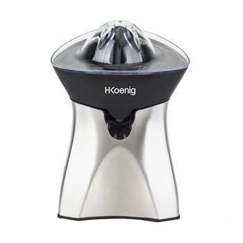 Storcator citrice H.Koenig, AGR60, sistem anti-picurare, silentios, usor de curatat, 2 conuri, fara BPA, usor de folosit, inox Storcator citrice H.Koenig, AGR60, sistem anti-picurare, silentios, usor de curatat, 2 conuri, fara BPA, usor de folosit, inox