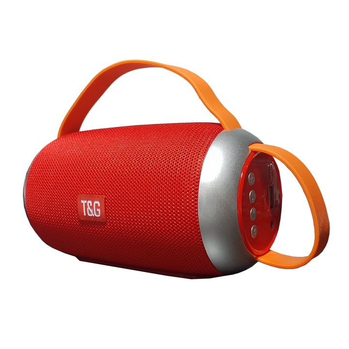 Boxa Portabila Cu Bluetooth , Cititor USB , Card , Radio , Rosu