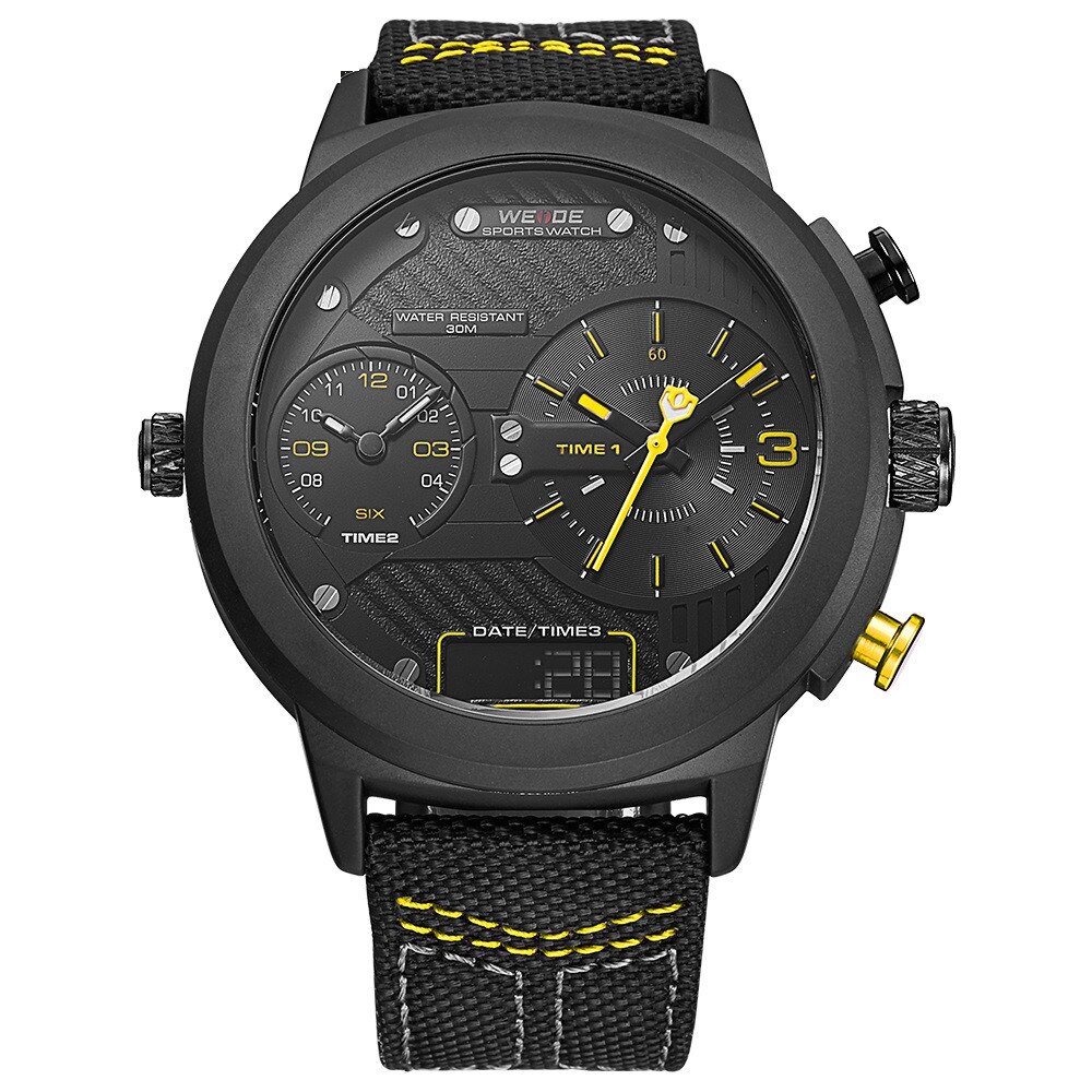 Ceas WEIDE WH6405B-3C galben