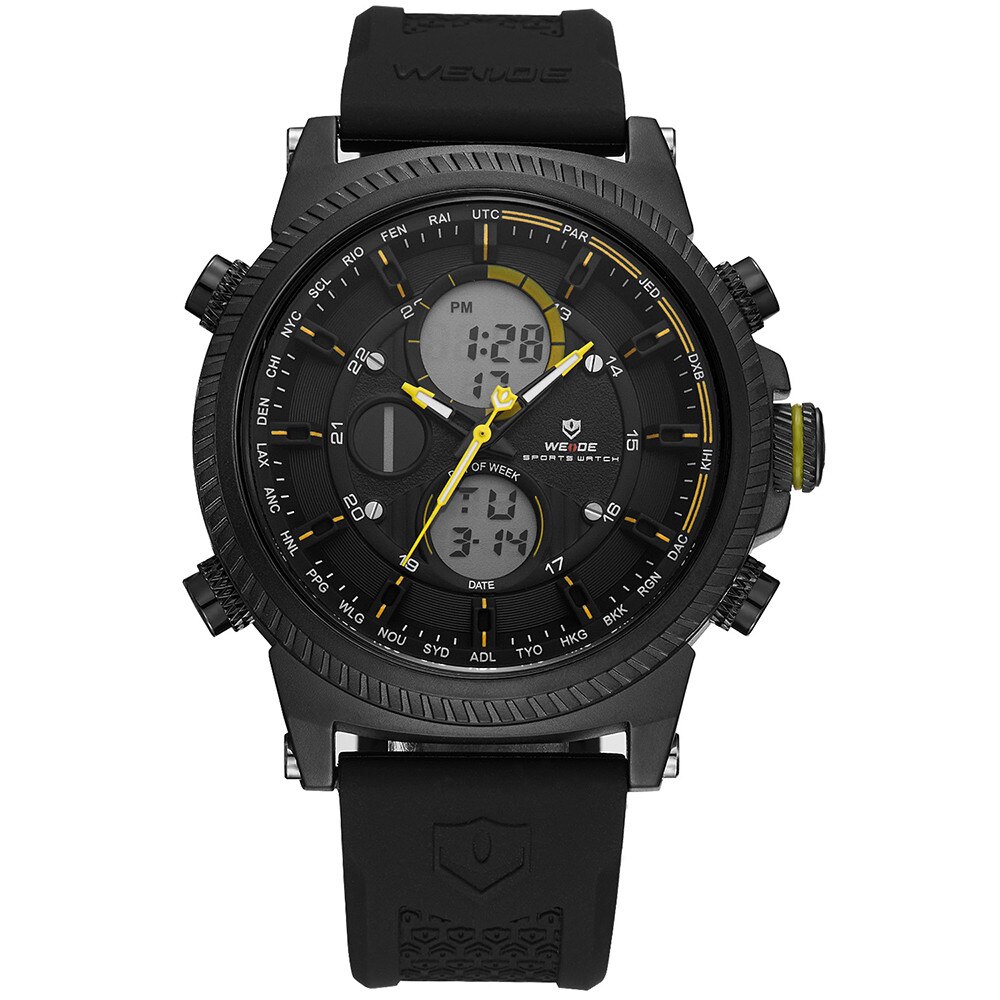 Ceas WEIDE WH6403B-3C galben