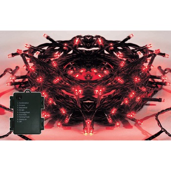 Instalatie IDL Profesionala pentru brad, 120 led-uri rosii pentru o atmosfera relaxanta, Controler interior/exterior cu 8 functii, Grad de protectie IP44 Instalatie IDL Profesionala pentru brad, 120 led-uri rosii pentru o atmosfera relaxanta, Controler interior/exterior cu 8 functii, Grad de protectie IP44