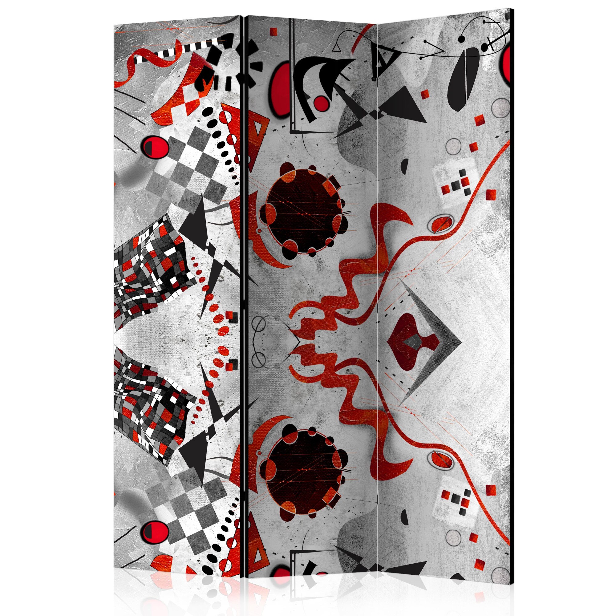 Paravan din 3 parti - Cosmos geometric - 135 x 172 cm