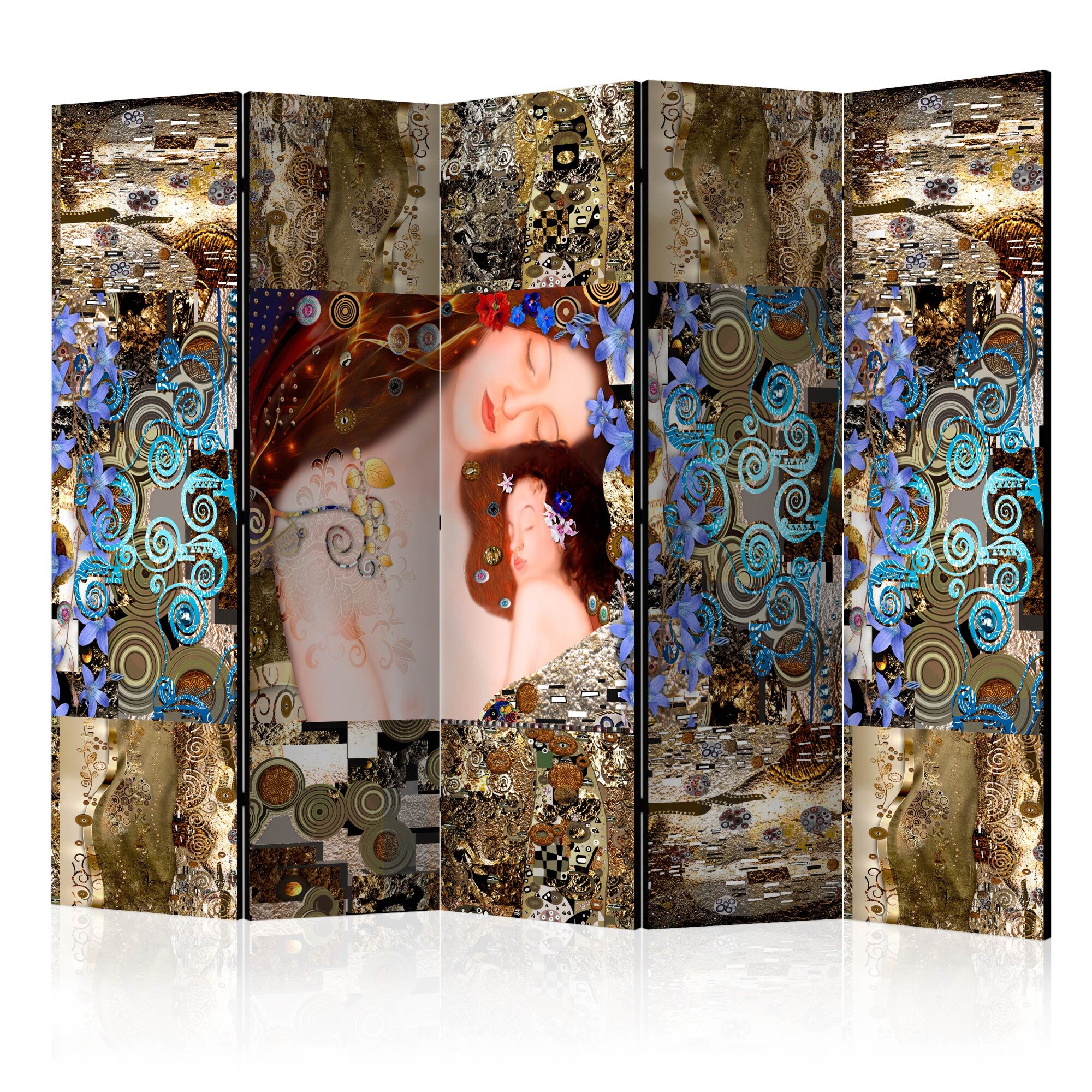 Paravan din 5 parti - ImbratiSarea mamei II - 225 x 172 cm