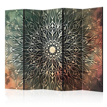 Paravan din 5 parti - Centrul Verde II - 225 x 172 cm Paravan din 5 parti - Centrul Verde II - 225 x 172 cm