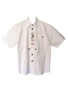 Camasa barbati , maneca scurta, culoare alba, cu broderie, 100% bumbac, marime 46EU, model unic Camasa barbati , maneca scurta, culoare alba, cu broderie, 100% bumbac, marime 46EU, model unic