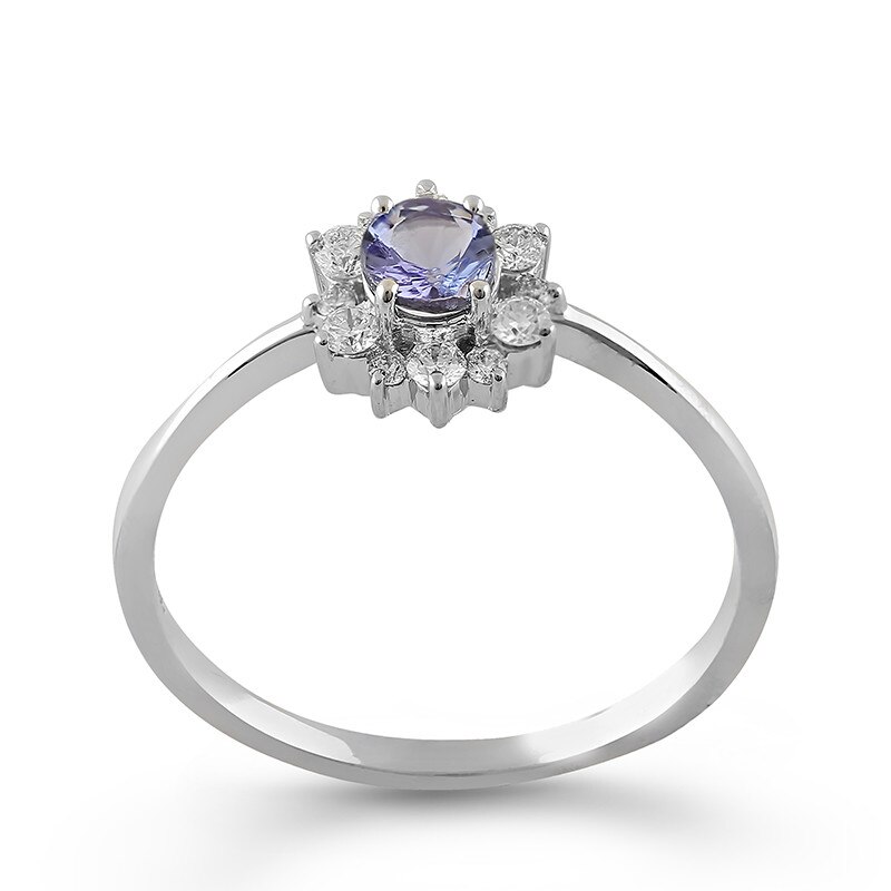 Inel Deruvo Aur 18k Diamante, Tanzanit, 54 RAJR28224A-TANDW