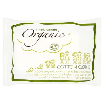 Servetele de bumbac uscate/umede, organice, 30 buc, Macdonald & Taylor Servetele de bumbac uscate/umede, organice, 30 buc, Macdonald & Taylor