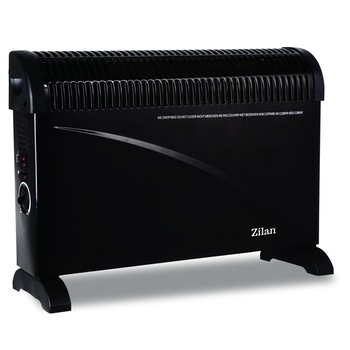 Convector electric TURBO ZILAN ZLN-6850, 2000W, 3 trepte de putere, Aeroterma, Termostat reglabil, Negru Convector electric TURBO ZILAN ZLN-6850, 2000W, 3 trepte de putere, Aeroterma, Termostat reglabil, Negru