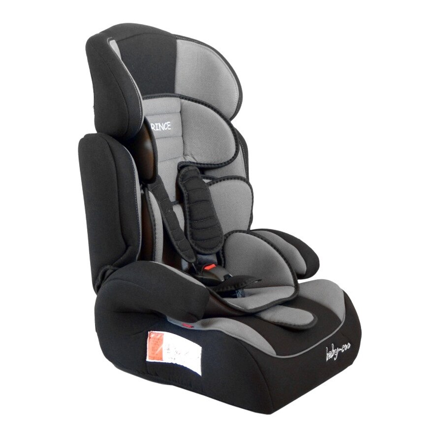 Scaun auto PROFESIONAL pentru copil , Prince Junior Grey , Model 2018 , Pentru 3 grupe de greutate intre 9-36 kg, , Culoare Negru-Gri , ce asigura maximul de siguranta si confort pentru copilul dumneavoastra, ideal pentru calatorii