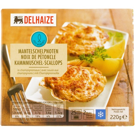 Scoici Saint Jacques Cu Ciuperci Si Emmentaler 220g Delhaize Emag Ro