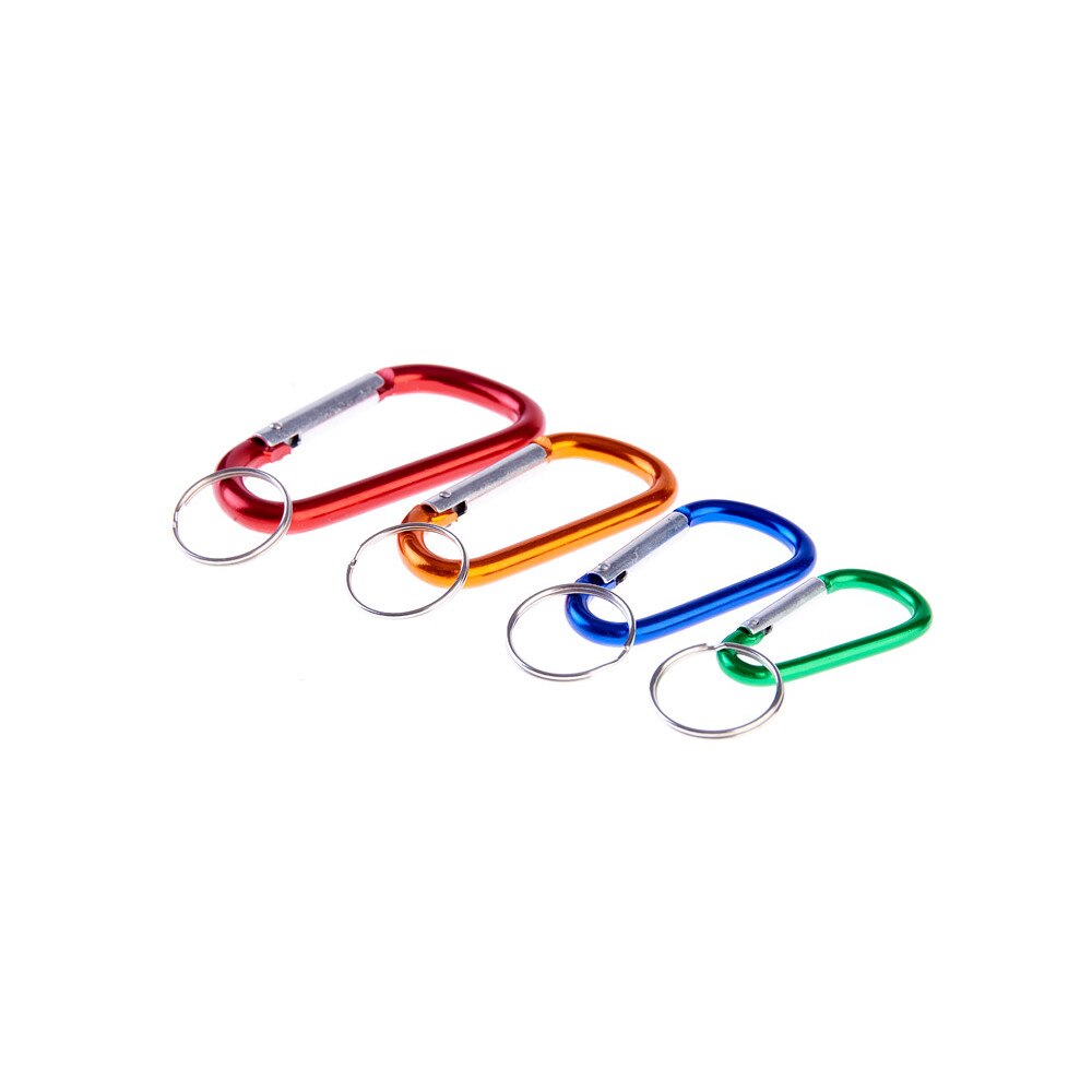 Mini Set 4 Carabiniere Diferite Dimensiuni, cu 4 Inele Metalice, SDY-97248, Multicolor