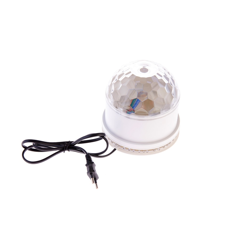 Glob Lumini Disco Pentru Petreceri Soundvox™, Mp3 Player, Boxa, Telecomanda si Senzori Muzicali, Alb