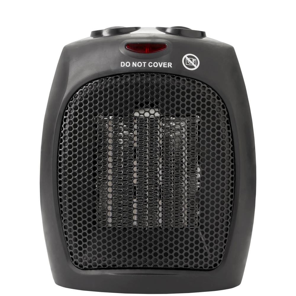Aeroterma ceramica ADLER, 2 trepte de incalzire, 1500W, termostat, functie ventilator, negru