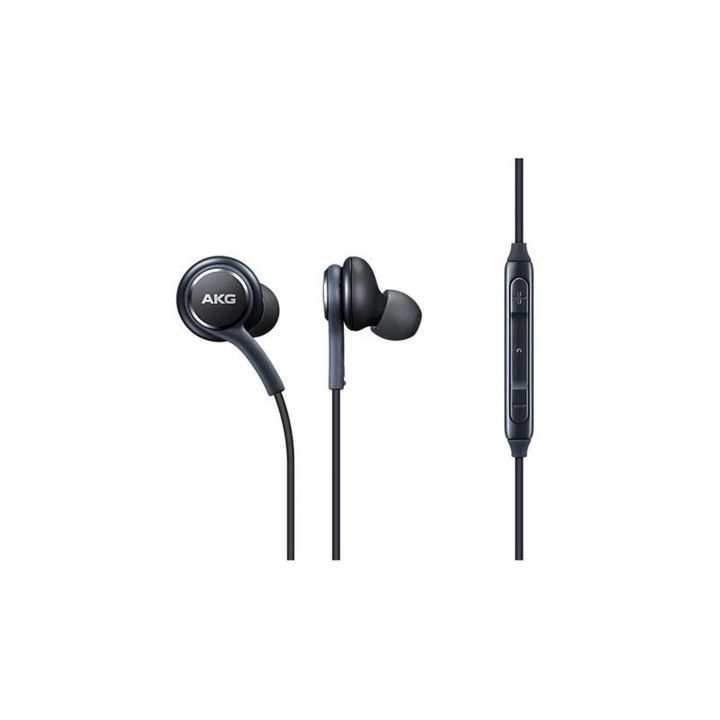 Аудио слушалки за поставяне в ушите AKG, кабелни, жак 3,5 мм, микрофон, черни