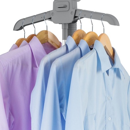 Statia de calcat cu aburi, vertical, Victronic, 1.3 litri, 1800 wati, vernil si set ustensile bambus