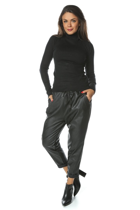 Pulover pe gat Ara, Negru, One Size