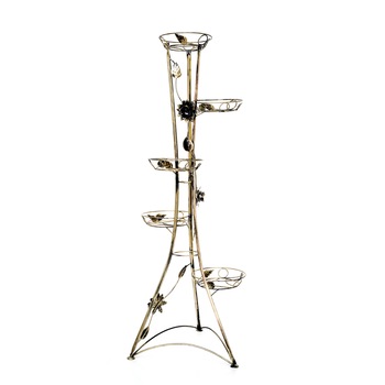 Suport turn, 5 vase flori, Combild, KWK-701, auriu, 136 x 53 cm Suport turn, 5 vase flori, Combild, KWK-701, auriu, 136 x 53 cm