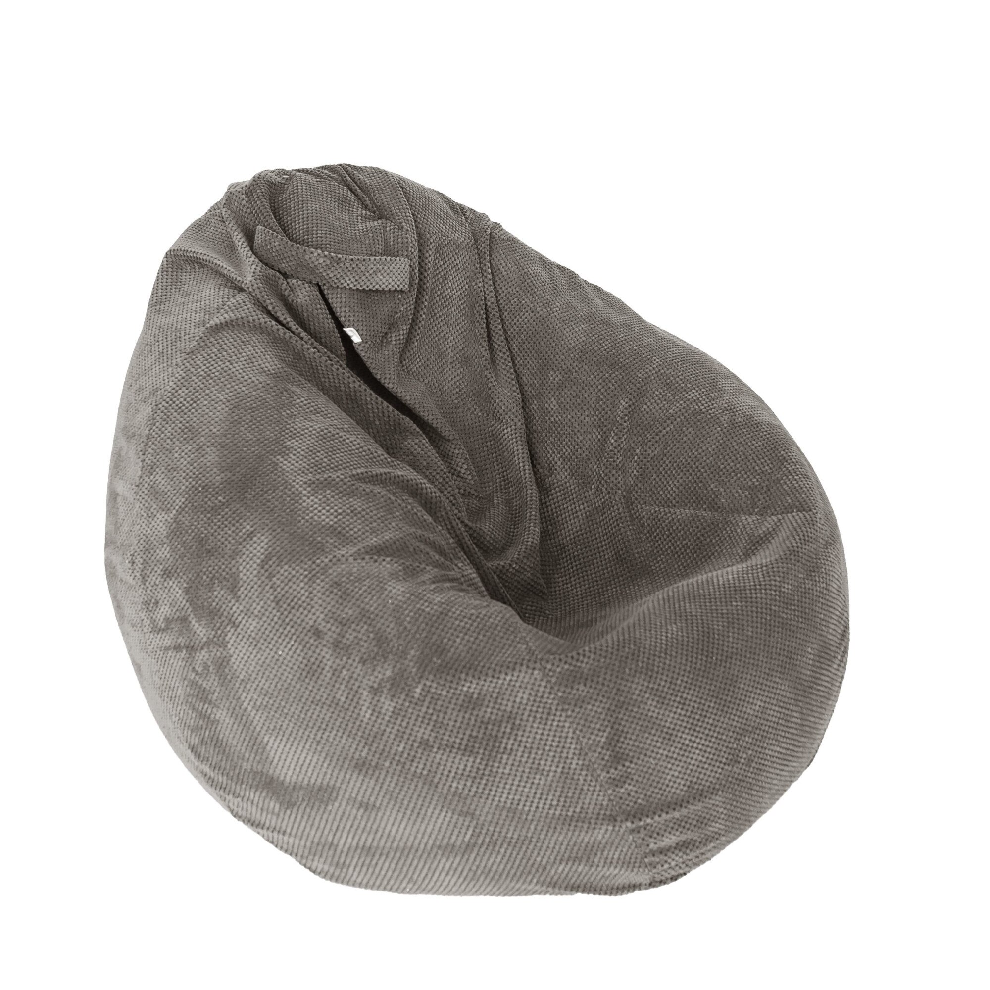 Fotoliu Pufrelax tip Sac Nirvana Gigant Gama Premium Textil, Old Oak, husa detasabila, umplut cu perle polistiren