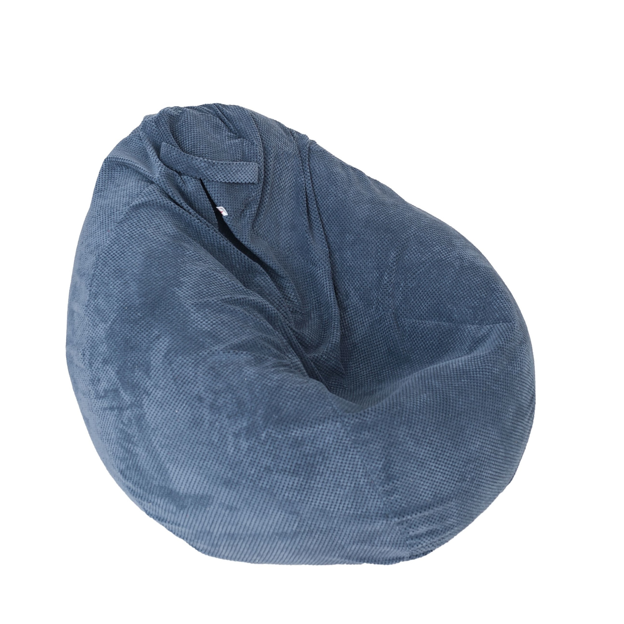 Fotoliu Pufrelax tip Sac Nirvana Gigant Gama Premium Textil, Dusty Blue, husa detasabila, umplut cu perle polistiren