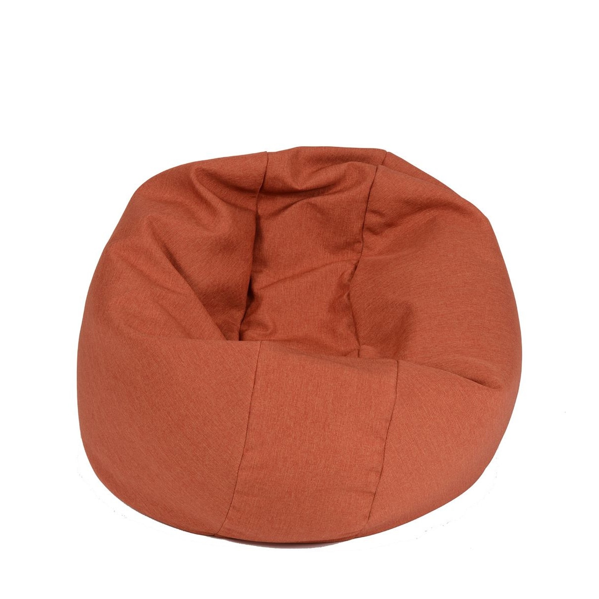 Fotoliu Mediu Relaxo XL- Savana Orange (Gama Savana) umplut cu perle polistiren, husa detasabila textila (beanbag marca Pufrelax) Fabricat in Roman