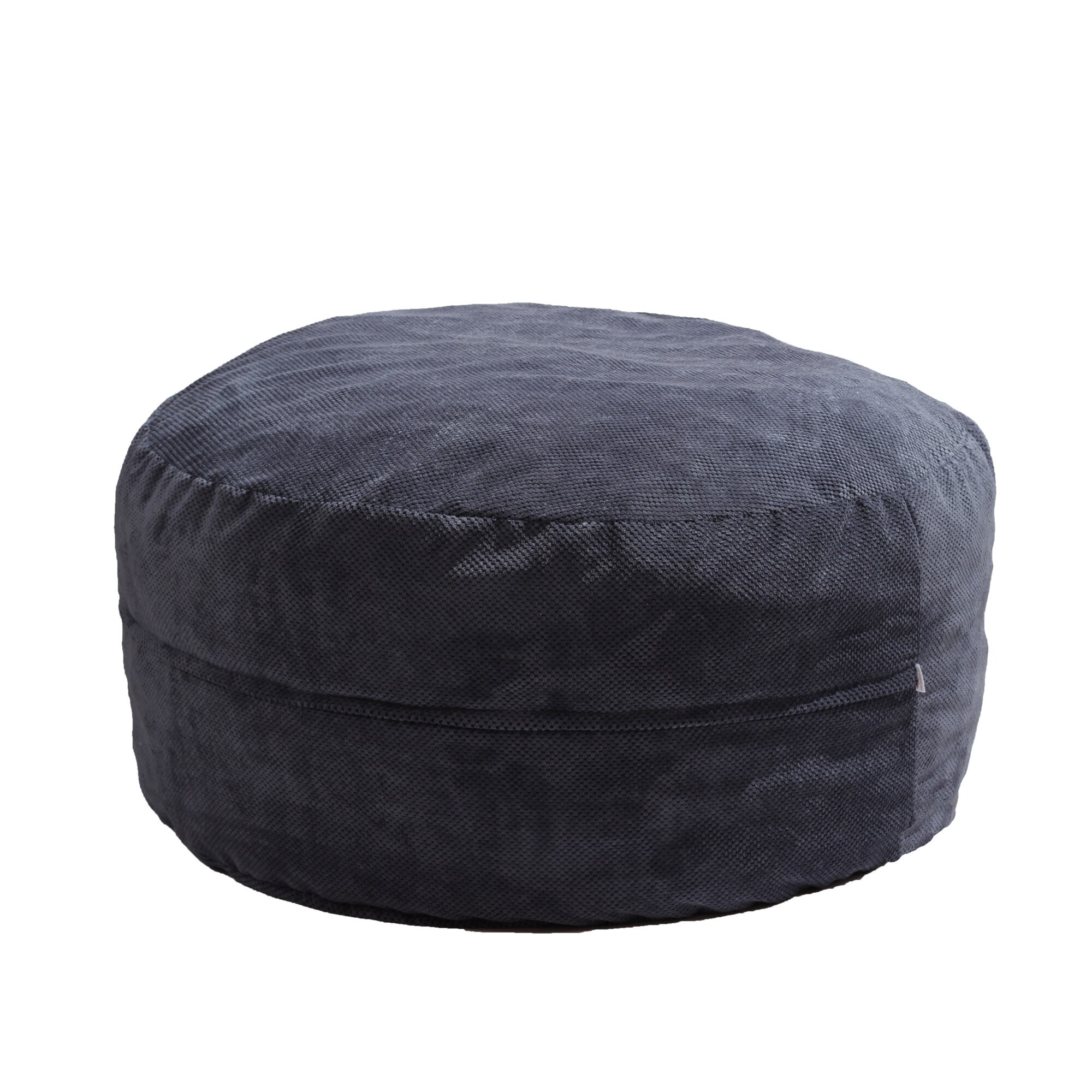 Fotoliu (Mare) King Size - Dusty Blue (Gama Plush Honey) husa detasabila, husa detasabila, Transformabil in pat, umplut cu fulgi de burete memory mix®, marca Pufrelax