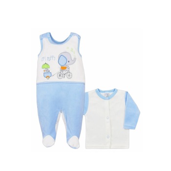 Compleu 2 piese pentru bebelusi Koala 3561-AL, Albastru Compleu 2 piese pentru bebelusi Koala 3561-AL, Albastru